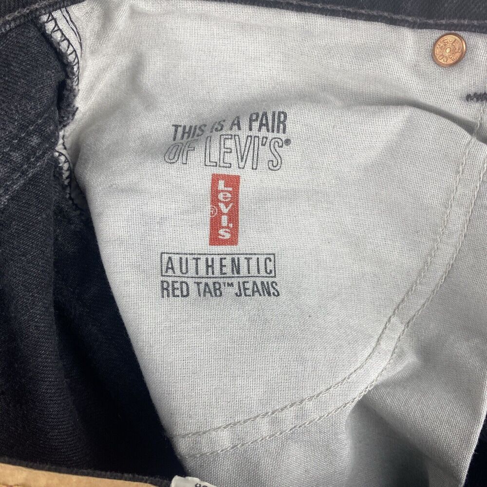 VTG 90's Levis 550 Jeans Zip Mens 33 x36 Relaxed Fit Classic Black Y2K NWT - Picture 10 of 13
